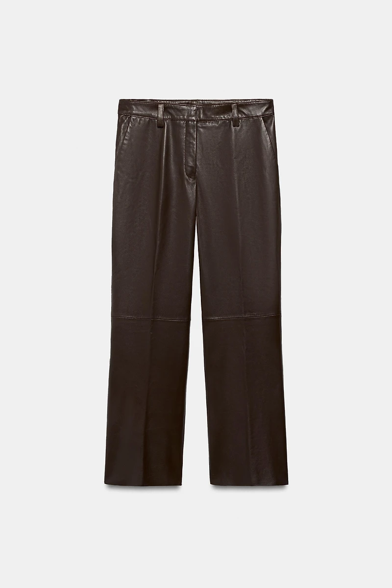 ZW COLLECTION LIMITED EDITION FLARE LEATHER PANTS