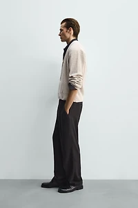 TEXTURED RELAXED FIT CARDIGAN