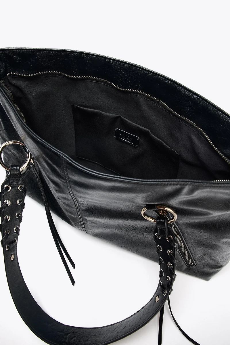 FRINGED TOTE BAG