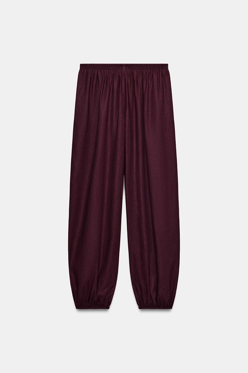 LINEN BALLOON PANTS