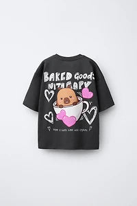 T-SHIRT À IMPRIMÉ CAPYBARA CAPYFUN ©