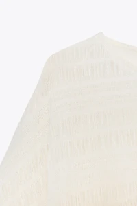 ASYMMETRIC TEXTURED CAPE