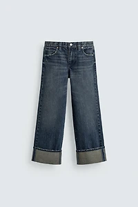 MICKEY SILHOUETTE PATCH WIDE-LEG JEANS HARRY LAMBERT FOR ZARA X DISNEY