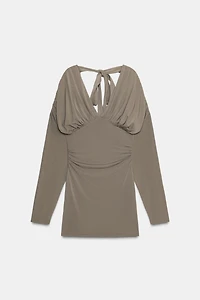 VOLUMINOUS SHORT DRESS