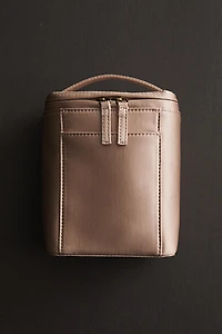 SATEEN BRIEFCASE MAKEUP BAG