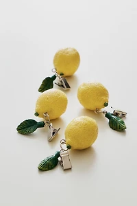 LEMON TABLECLOTH CLIPS (SET OF 4)