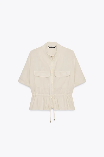 LINEN SAFARI SHIRT