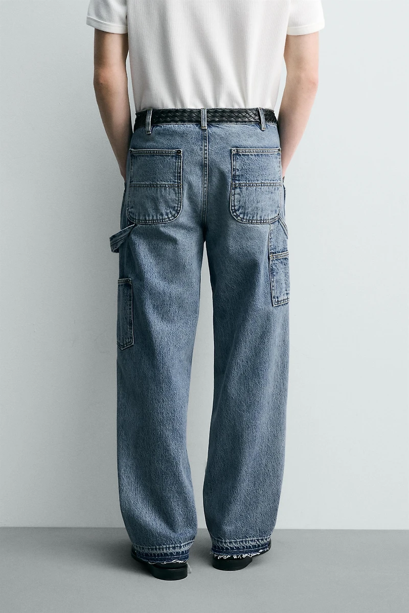 RELAXED FIT CARPENTER POCKET JEANS