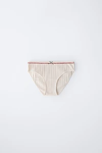 AGES 6-14 / POINTELLE TOP AND UNDERWEAR SET