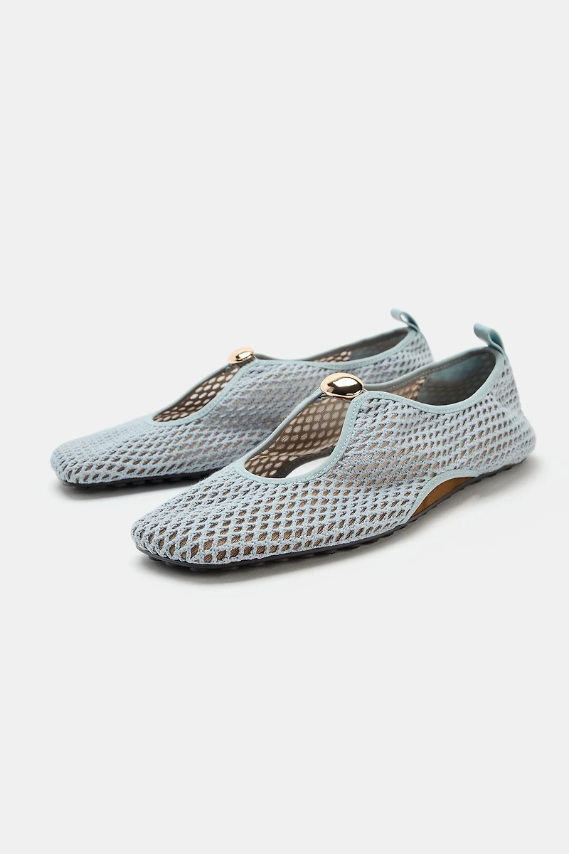 MESH SPORTY BALLET FLATS