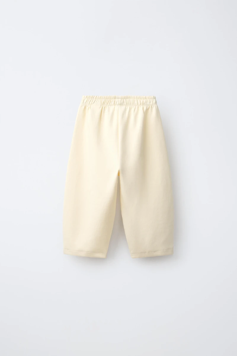 RUBBERIZED HEART INTERLOCK BARREL PANTS