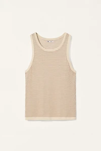 LIMITED EDITION STRIPED KNIT TANK TOP