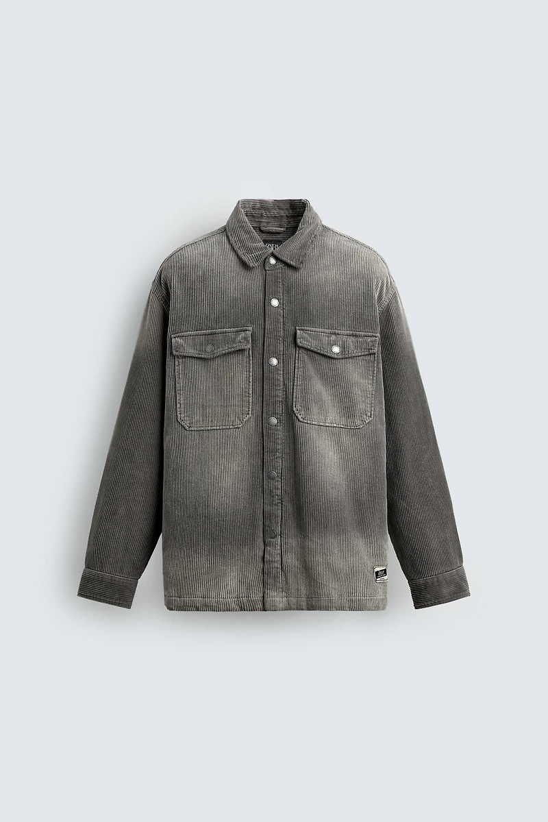 WASHED CORDUROY OVERSHIRT