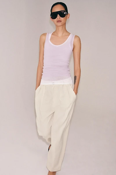 TOP EN COTON SANS MANCHES