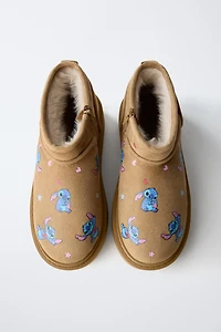 BOTTINES EFFET FOURRURE LILO & STITCH © DISNEY
