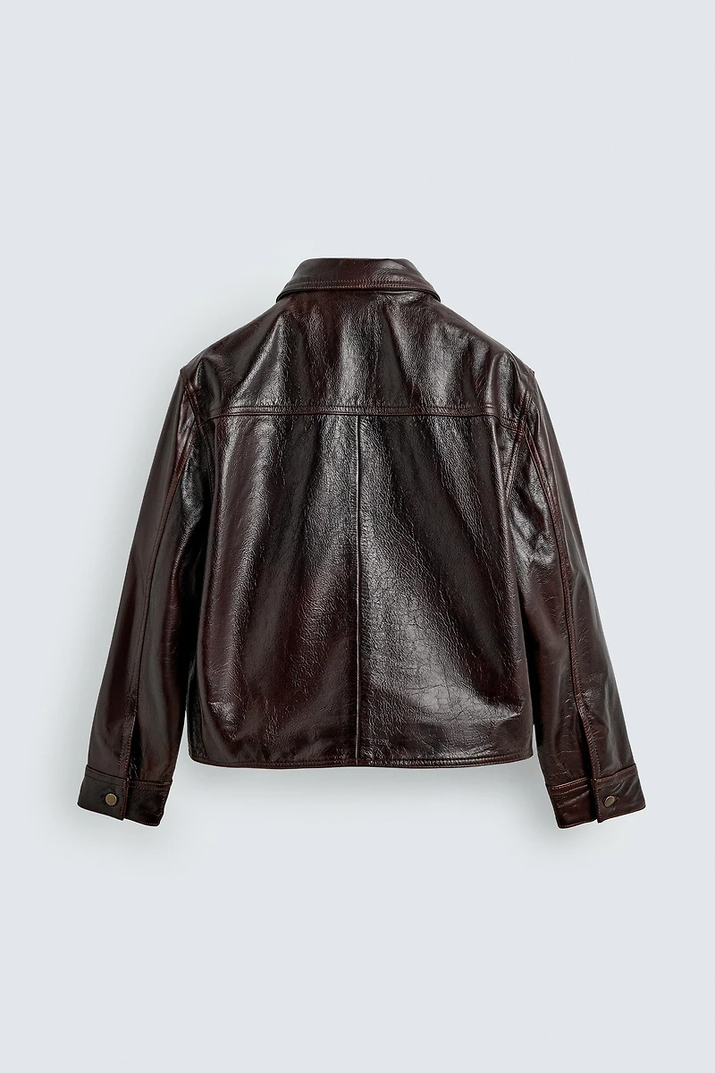 WASHED LEATHER JACKET