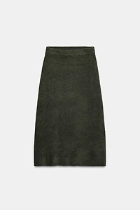SOFT-TOUCH KNIT MIDI SKIRT