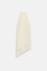 FRINGED HALTER TOP ZW COLLECTION