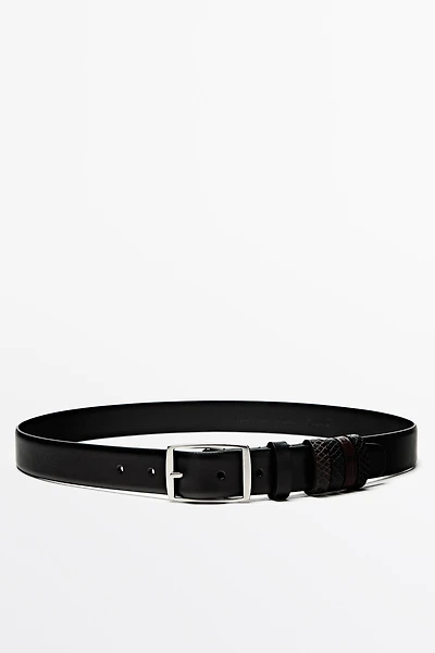 Ceinture 5 passants en cuir - STUDIO