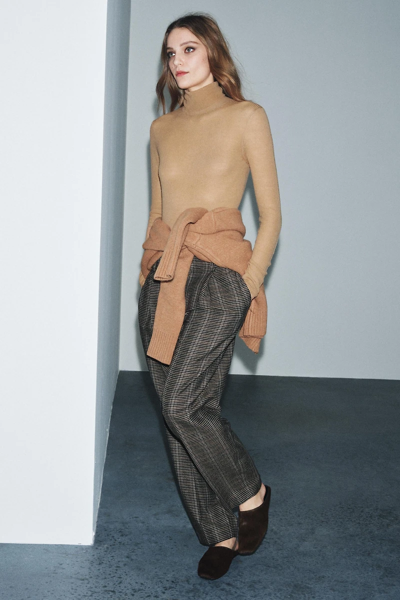 PLAID PANTS ZW COLLECTION