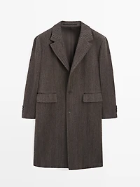 Manteau long à chevrons - LIMITED