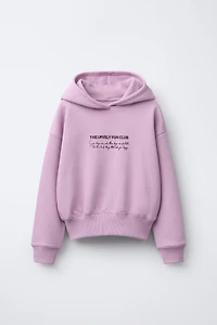 TEXT HOODIE SWEATSHIRT