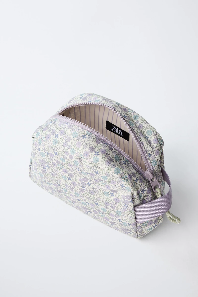FLORAL TRAVEL TOILETRY BAG