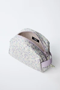 FLORAL TRAVEL TOILETRY BAG