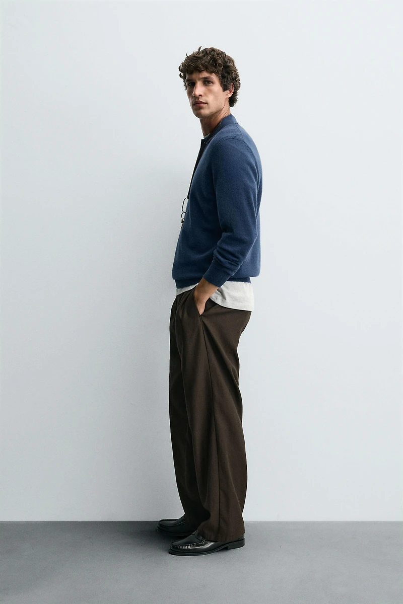 POLO EN MAILLE LAINE - CACHEMIRE