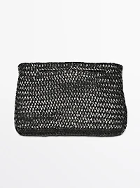 Woven nappa leather mini bag