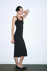 FITTED MIDI DRESS