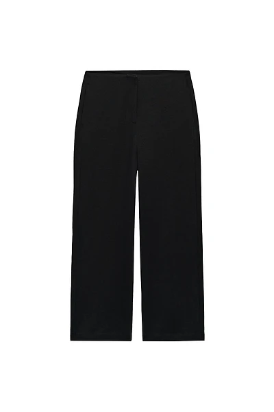 CROPPED WIDE-LEG TROUSERS