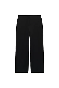 CROPPED WIDE-LEG TROUSERS