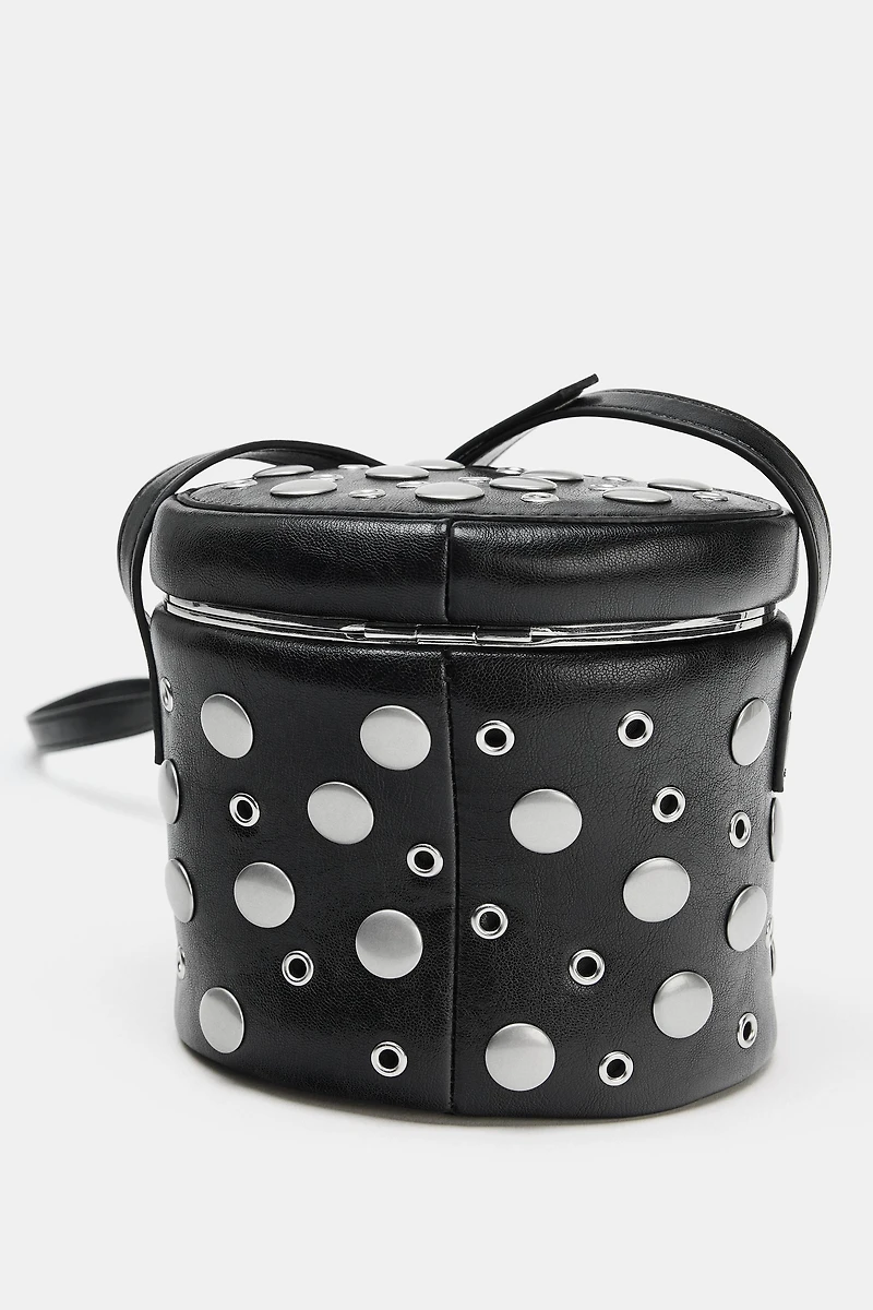 STUDDED VANITY BAG