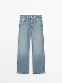 High-waist wide-leg jeans
