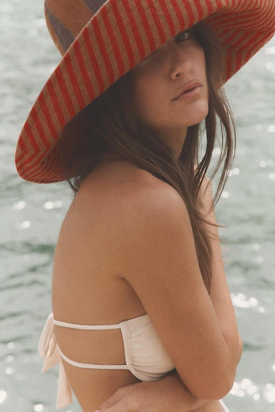 REVERSIBLE STRIPED LINEN HAT