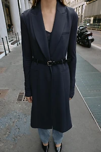 BELTED LONG VEST
