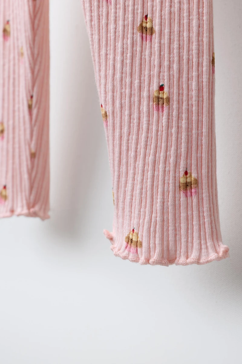 CUPCAKE PRINT LEGGINGS
