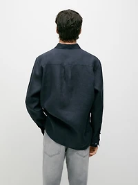 Chemise regular fit 100 % lin lourd