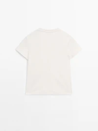 Heavy weight cotton T-shirt with seam detail