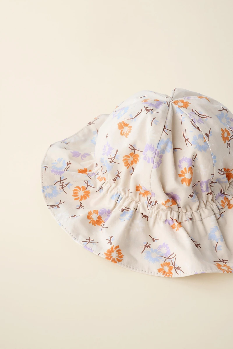 FLORAL POPLIN HAT CREATED BY CARAMEL LONDON X ZARA