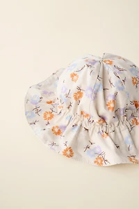 FLORAL POPLIN HAT CREATED BY CARAMEL LONDON X ZARA