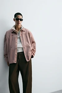 WASHED TEXTURED OVERSHIRT