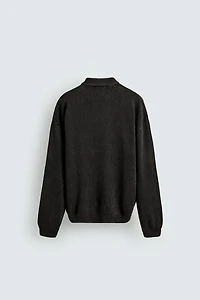 POLO EN MAILLE DÉLAVÉ