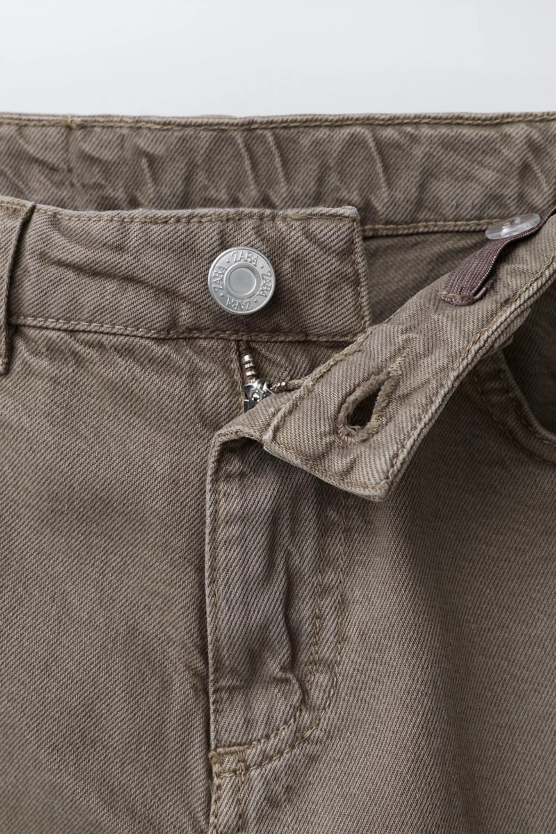RELAXED BAGGY TWILL PANTS