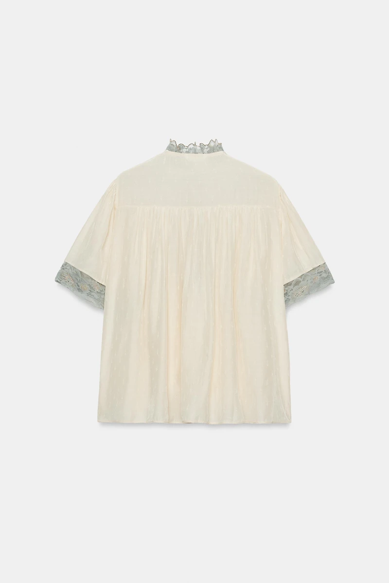 ZW COLLECTION LACE SHIRT