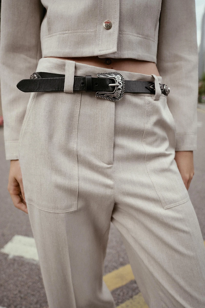 COWBOY LEATHER BELT