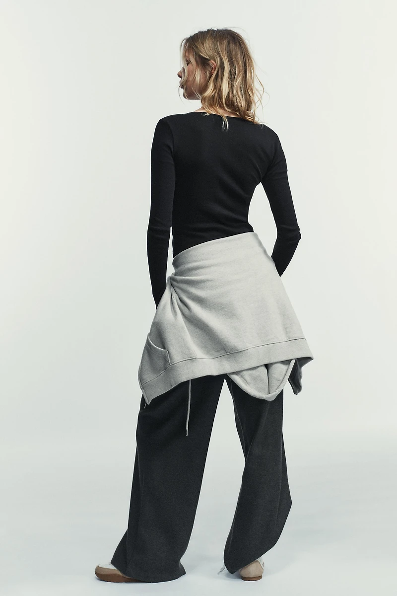 LACE COMBINATION JACKET TOP