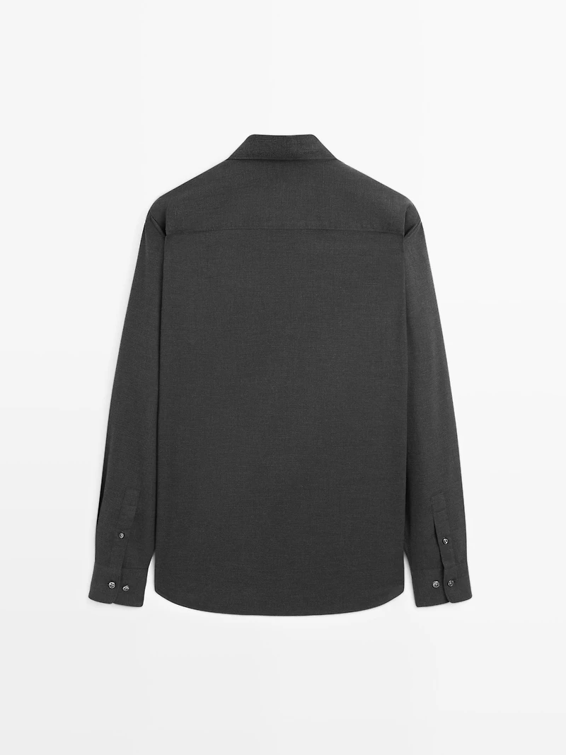 Chemise regular à micro-carreaux