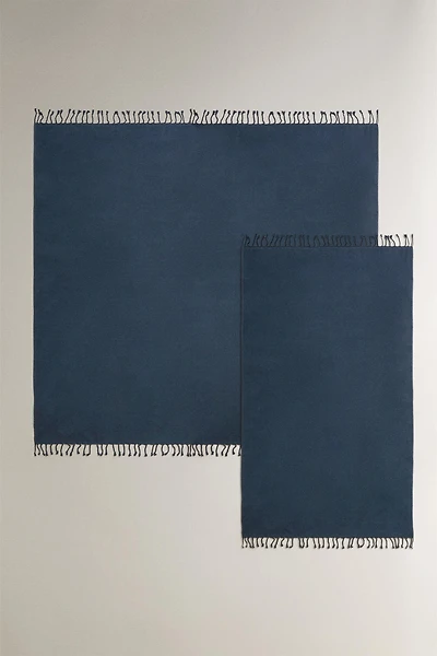 SERVIETTE DE PLAGE COTON FRANGES
